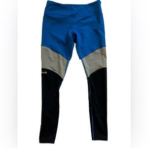 Virus Compression Pants Mens Small Blue Gray Tights MMA Jiu Jitsu Gym Quick Dry